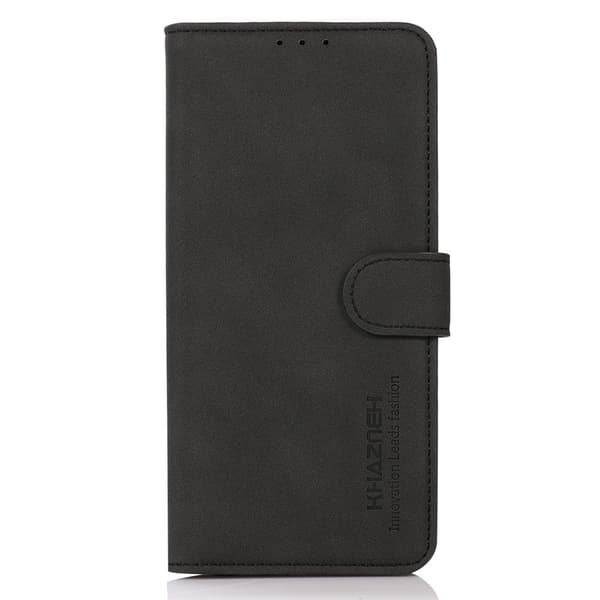 SKALO Xiaomi Redmi 14C KHAZNEH Plånboksfodral i PU-Läder - Svart