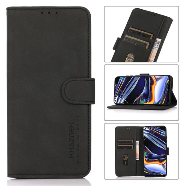 SKALO Xiaomi Redmi 14C KHAZNEH Plånboksfodral i PU-Läder - Svart