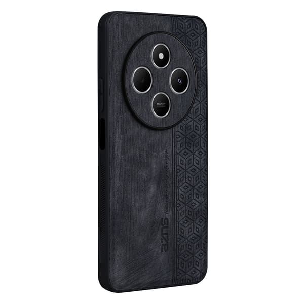 SKALO Xiaomi Redmi 14C AZNS PU læder Cover - Sort