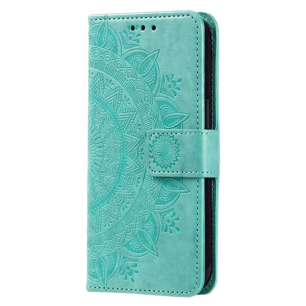 SKALO Xiaomi Redmi 14C Mandala Plånboksfodral - Turkos