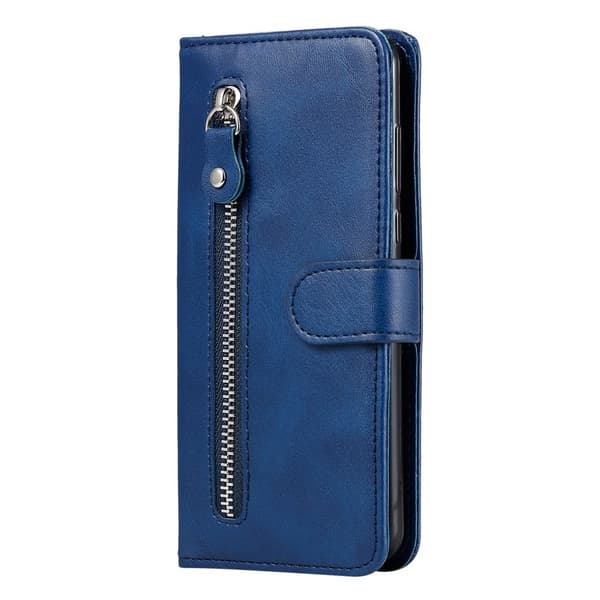 SKALO Xiaomi Redmi 14C Classic Lompakkokotelo vetoketjullinen lokero - Sininen