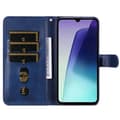 Pikkukuva 2 / 9: SKALO Xiaomi Redmi 14C Classic Lompakkokotelo vetoketjullinen lokero - Sininen