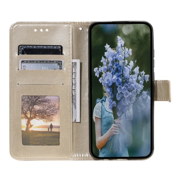 SKALO Xiaomi Redmi 14C Mandala Flip Cover - Guld