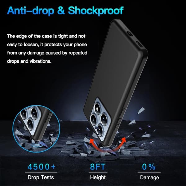 SKALO Xiaomi 14T Pro Mattsvart Ultratunn TPU-Skal