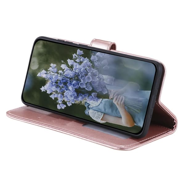 SKALO Motorola Moto G35 5G Mandala Plånboksfodral - Roséguld