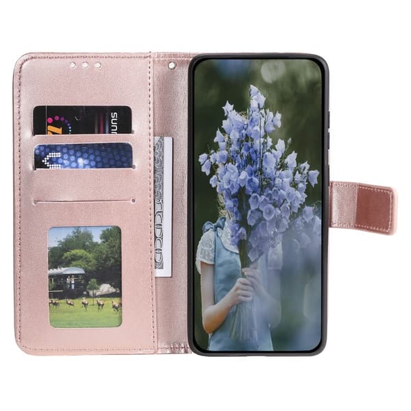 SKALO Motorola Moto G35 5G Mandala Plånboksfodral - Roséguld