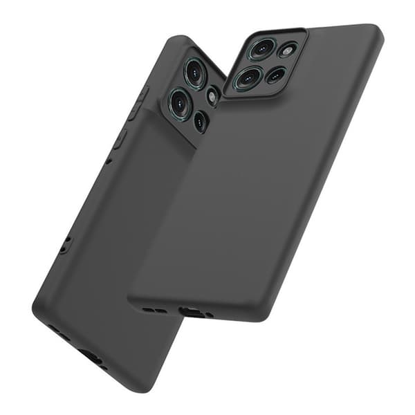 SKALO Motorola Edge 50 5G Matte Black Ultra-tynd TPU Cover