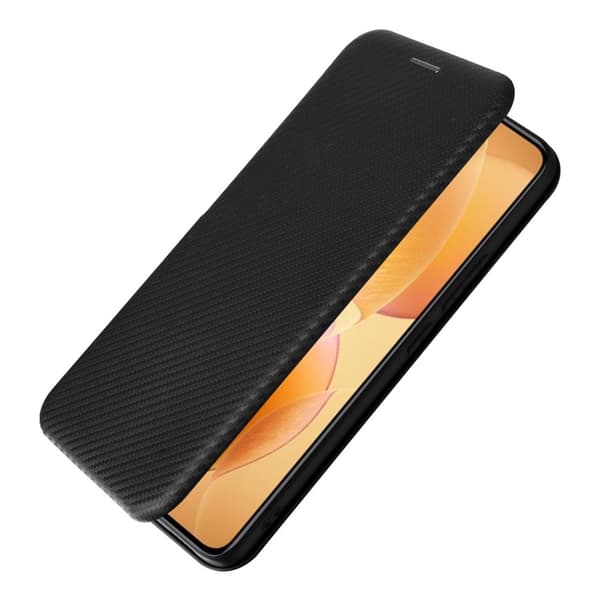 SKALO Xiaomi 14T Pro Carbon Fiber Pungetui - Sort