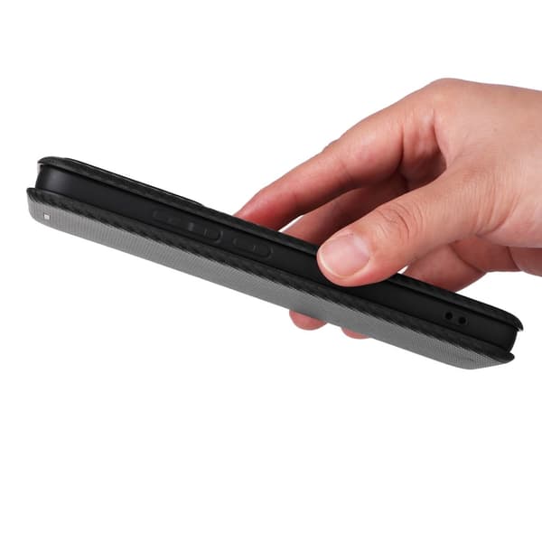 SKALO Xiaomi 14T Pro Carbon Fiber Pungetui - Sort