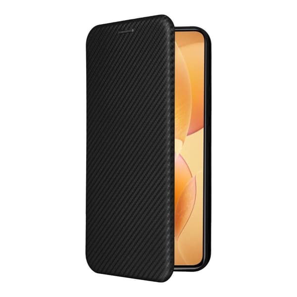 SKALO Xiaomi 14T Pro Carbon Fiber Pungetui - Sort