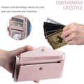 Miniatyrbillede 8 af 11: SKALO Motorola Moto G35 5G PU-Læder Envelope Flip Cover - Rosa guld