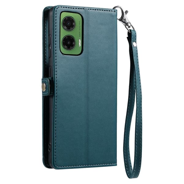 SKALO Motorola Moto G35 5G PU-Läder Envelope Plånboksfodral - Grön