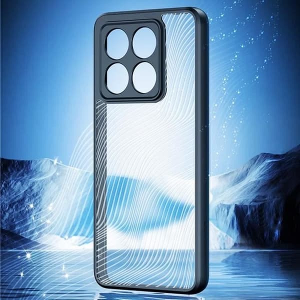 Fodral till Xiaomi 14T - DUX DUCIS - Aimo-serien - Borealmönster - Stötsäker - Svart