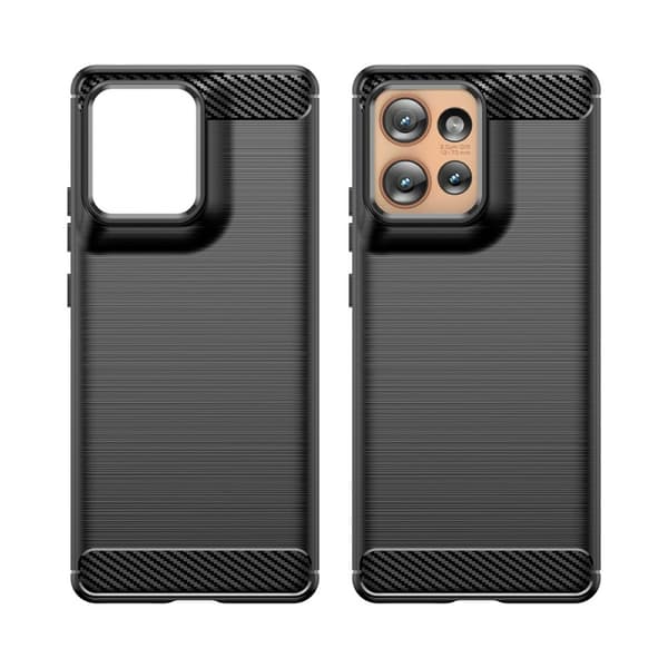SKALO Motorola Edge 50 5G Armor Carbon Stødsikker TPU-cover