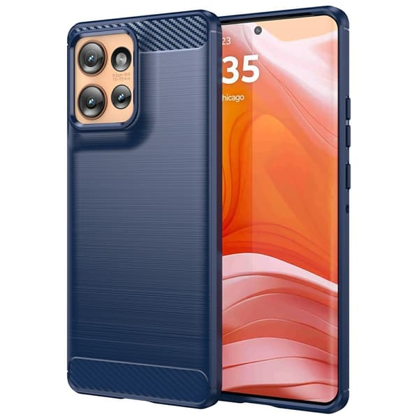 SKALO Motorola Edge 50 5G Armor Carbon Stødsikker TPU-cover
