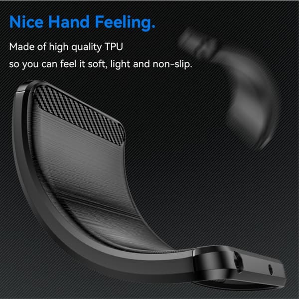 SKALO Samsung S24 FE Armor Carbon Stødsikker TPU-cover