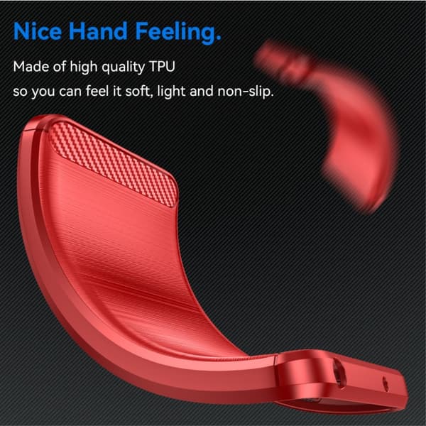 SKALO Samsung S24 FE Armor Carbon Stødsikker TPU-cover