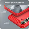 Miniatyrbillede 6 af 9: SKALO Samsung S24 FE Armor Carbon Stødsikker TPU-cover