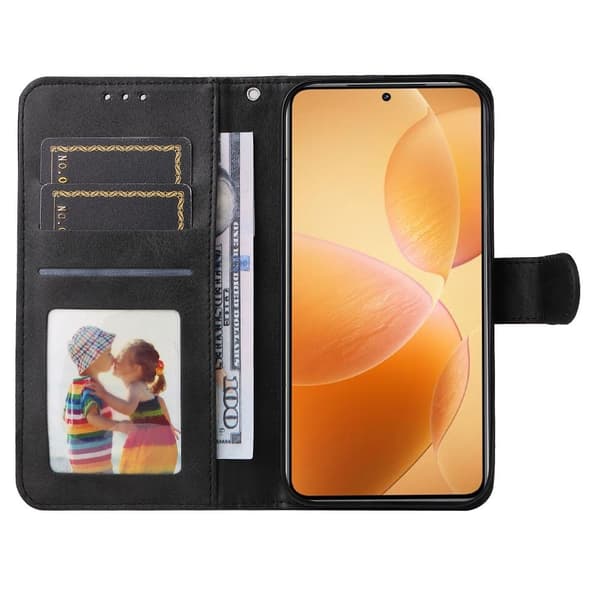 SKALO Xiaomi 14T Pro PU-Läder Plånboksfodral