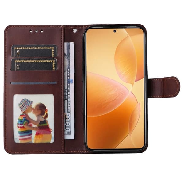 SKALO Xiaomi 14T Pro PU-Läder Plånboksfodral