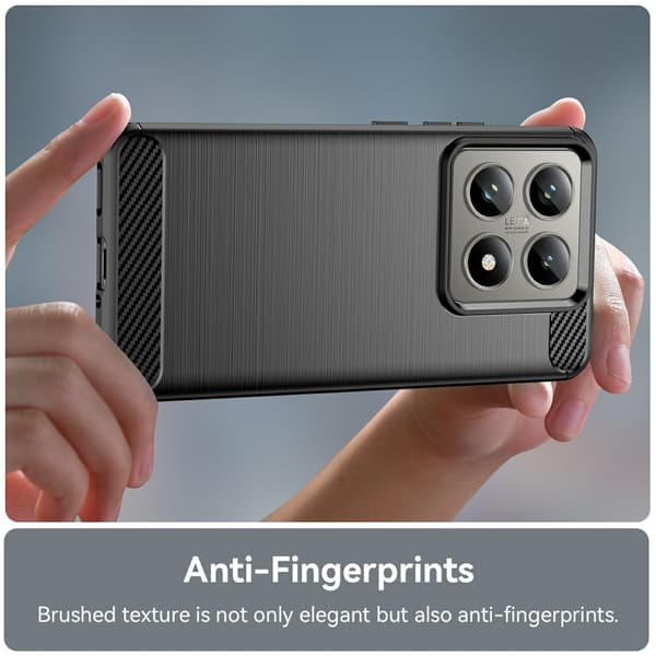 SKALO Xiaomi 14T Armor Carbon Stöttåligt TPU-skal