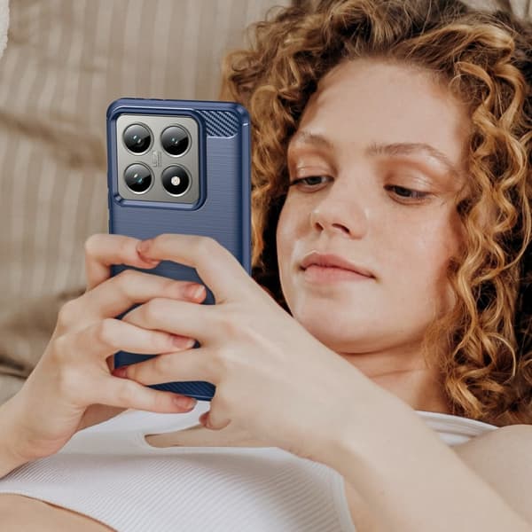 SKALO Xiaomi 14T Armor Carbon Stöttåligt TPU-skal