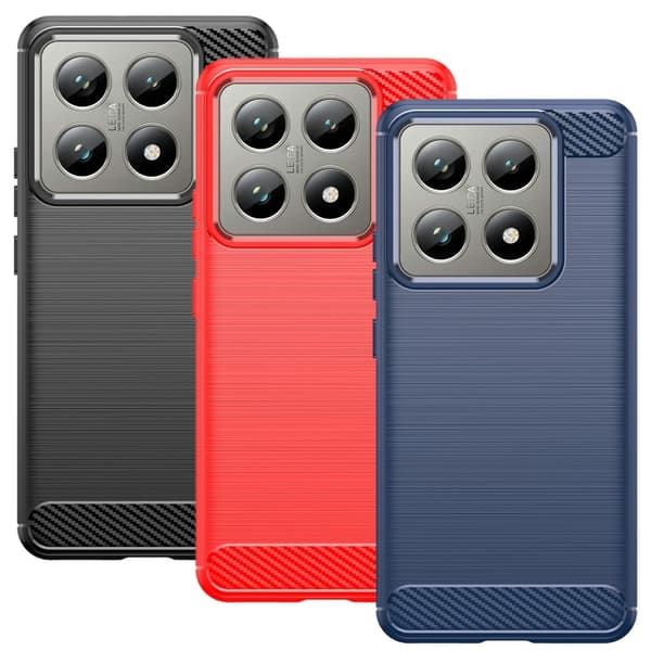 SKALO Xiaomi 14T Armor Carbon Stöttåligt TPU-skal