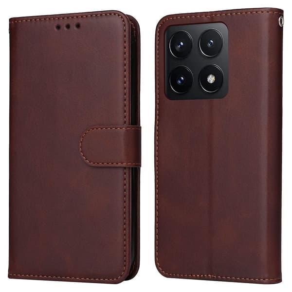 SKALO Xiaomi 14T PU-læder Pungetui