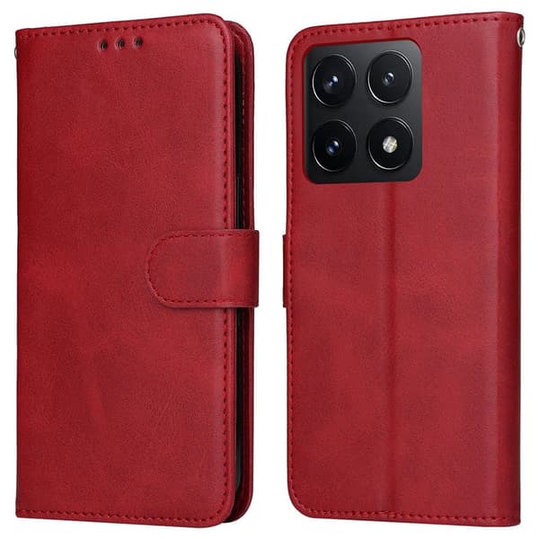 SKALO Xiaomi 14T PU-læder Pungetui