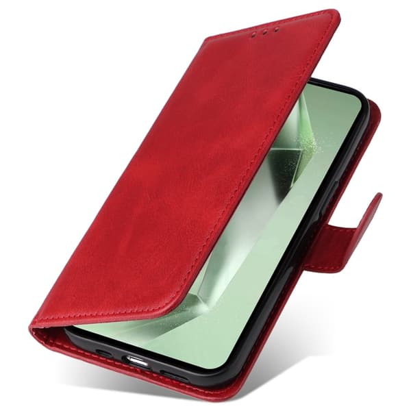 SKALO Samsung S24 FE PU-Läder Plånboksfodral