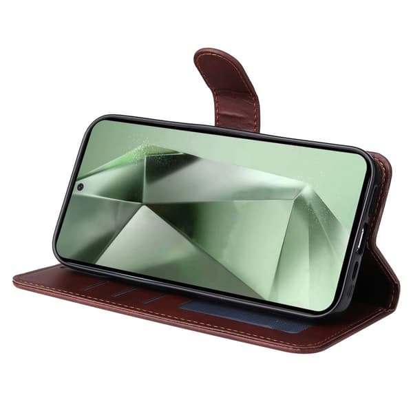 SKALO Samsung S24 FE PU-Läder Plånboksfodral
