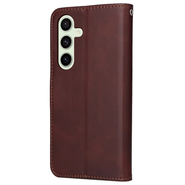 SKALO Samsung S24 FE PU-Läder Plånboksfodral
