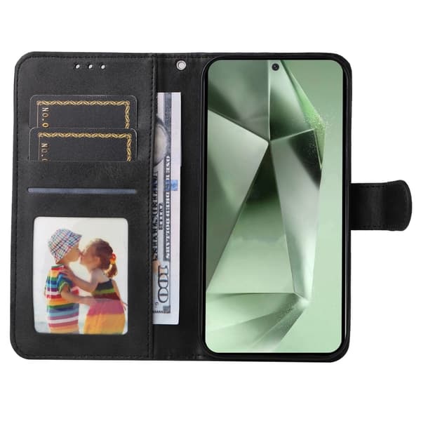 SKALO Samsung S24 FE PU-Läder Plånboksfodral