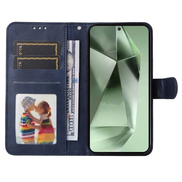 SKALO Samsung S24 FE PU-Läder Plånboksfodral
