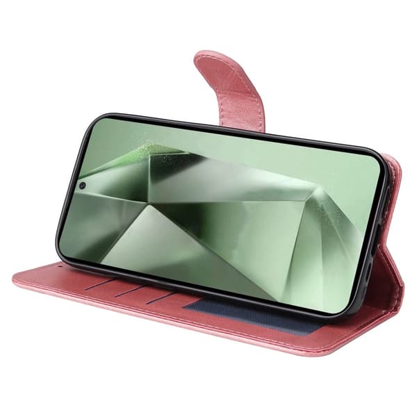 SKALO Samsung S24 FE PU-Läder Plånboksfodral