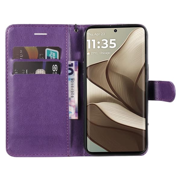 SKALO Motorola Edge 50 5G PU-Läder Plånboksfodral