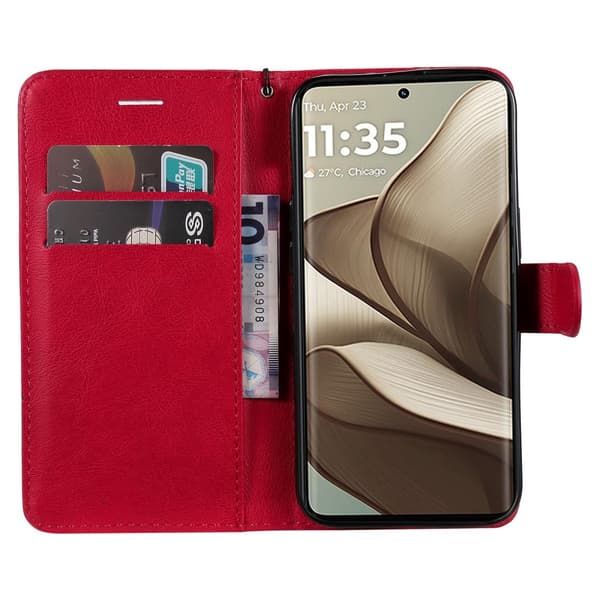 SKALO Motorola Edge 50 5G PU-Läder Plånboksfodral