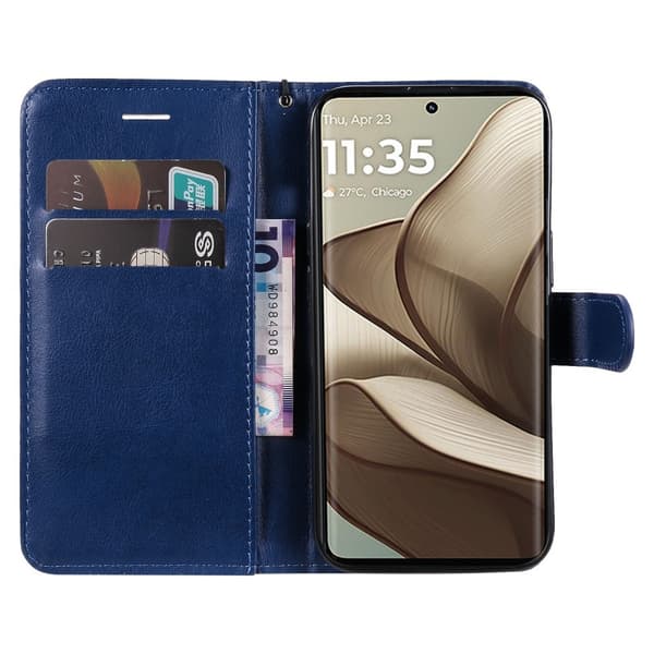 SKALO Motorola Edge 50 5G PU-Läder Plånboksfodral