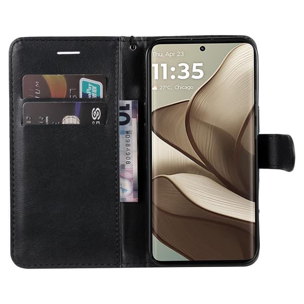 SKALO Motorola Edge 50 5G PU-Läder Plånboksfodral