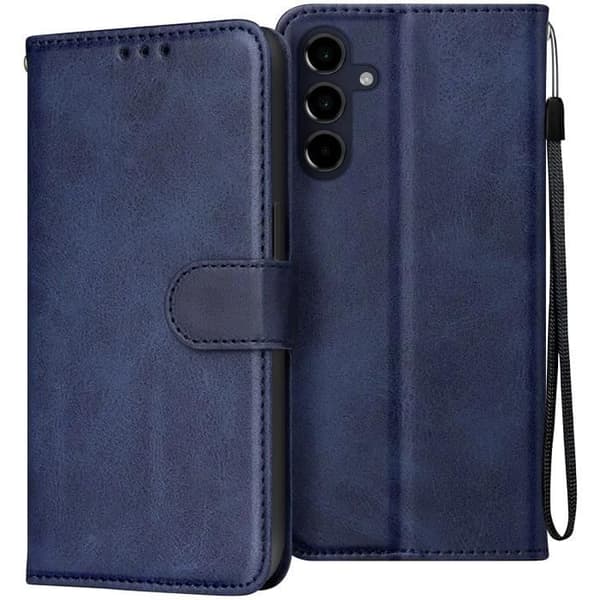 Fodral till Samsung Galaxy A16 Handledsrem Flip Wallet Stand Blå