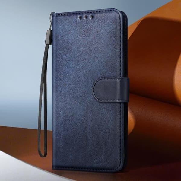 Fodral för Xiaomi 14T Pro Wallet Flip och Stable Video Support Midnight Blue