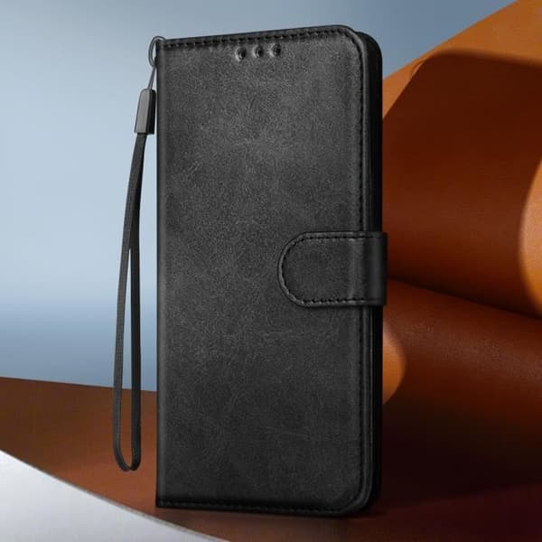 Fodral till Xiaomi 14T Pro - AVIZAR - Wallet Flip och stabilt videostöd - Svart