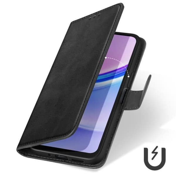 Fodral för Samsung Galaxy A16 Handledsrem Flip Wallet Stand Black