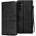 Miniatyrbild 1 av 4: Fodral för Samsung Galaxy A16 Handledsrem Flip Wallet Stand Black