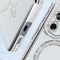 Miniatyrbild 4 av 4: Diamantfodral till Samsung Galaxy A55 MagSafe Contour Rhinestone Silver