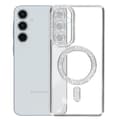 Miniatyrbild 2 av 4: Diamantfodral till Samsung Galaxy A55 MagSafe Contour Rhinestone Silver