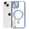 Miniatyrbild 2 av 4: Diamantfodral till iPhone 14 - AVIZAR - Ljusblå Rhinestone Outline - Stel - Syntet - Blandad