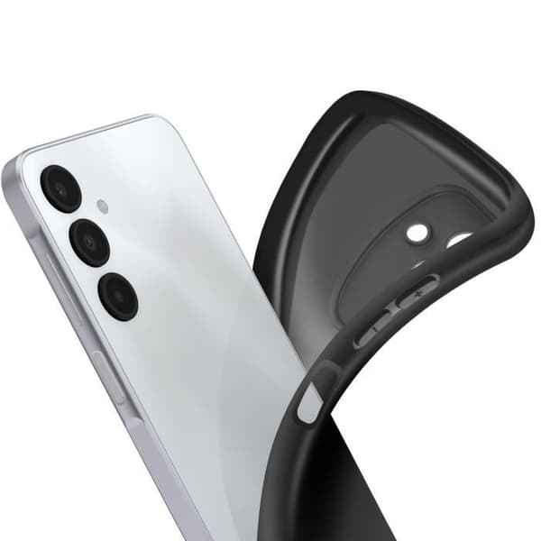 AVIZAR Fodral till Samsung Galaxy A16 - Mjuk Silikon Slim Design - Svart