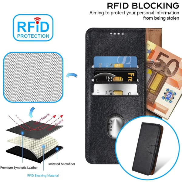 Xiaomi RedMi NOTE 9 PRO / NOTE 9S Deksel med kortrom, 360 graders beskyttelsesdeksel for sammenleggbar case cover