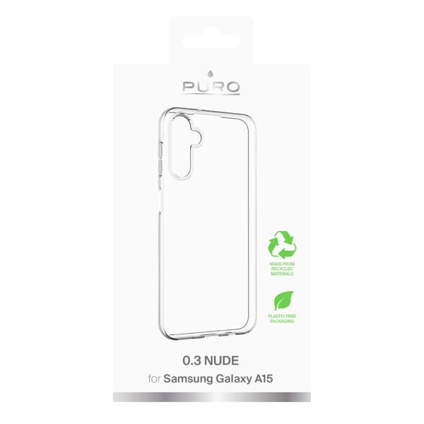 Samsung Galaxy A15 0.3 NUDE ultra slim TPU case, transp.